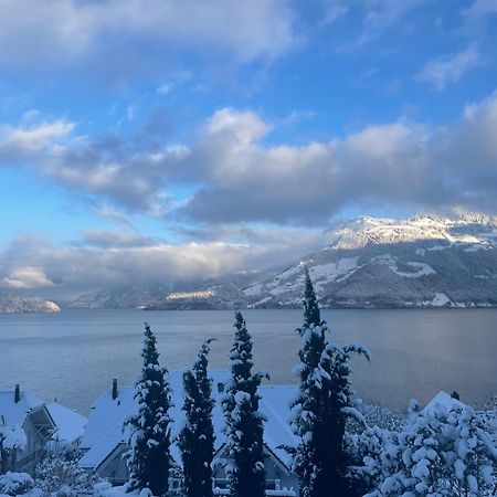 Chez-Marie Vue Fantastique Entre Lac Et Montagne Beckenried Esterno foto